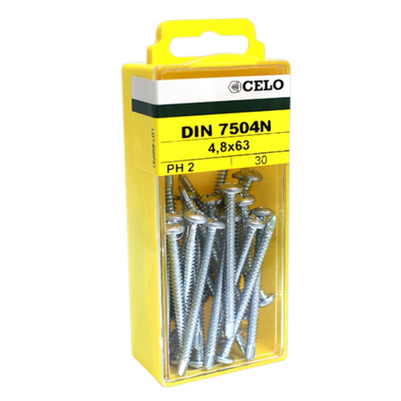 Blister tornillo punta broca DIN 7504N