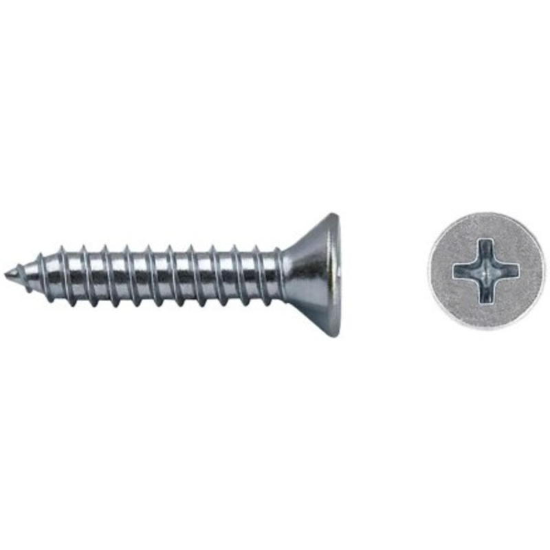 Tornillo rosca chapa DIN 7982 con cabeza avellanada e impronta PH