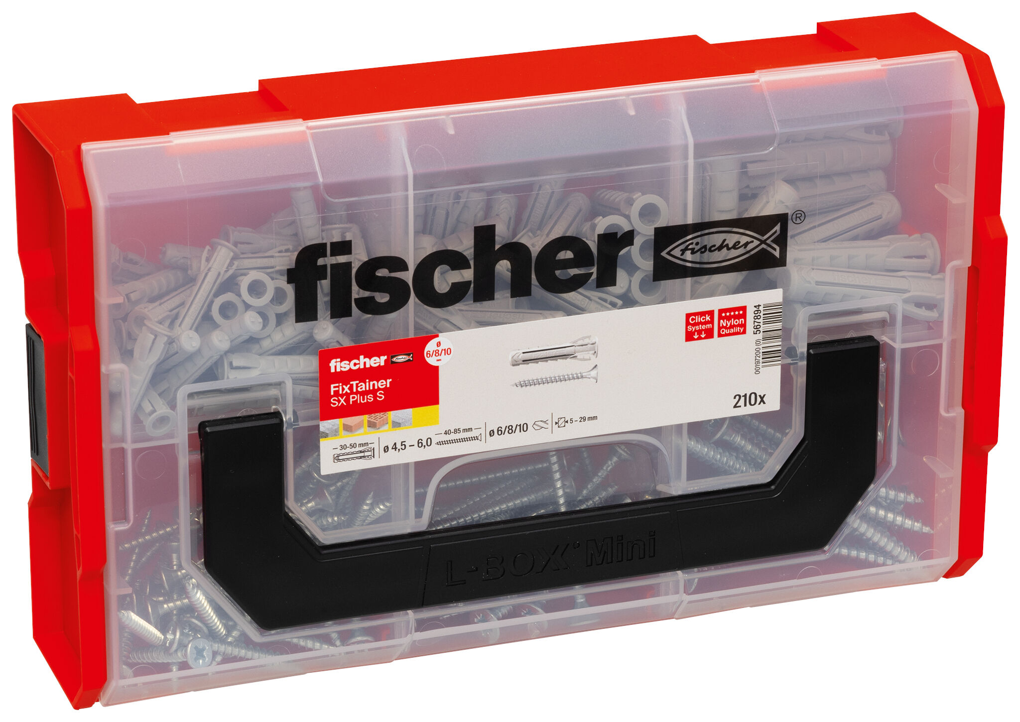 Caja variada tacos SX Plus 6/8/10 + Tornillos - 210 (antes534084)