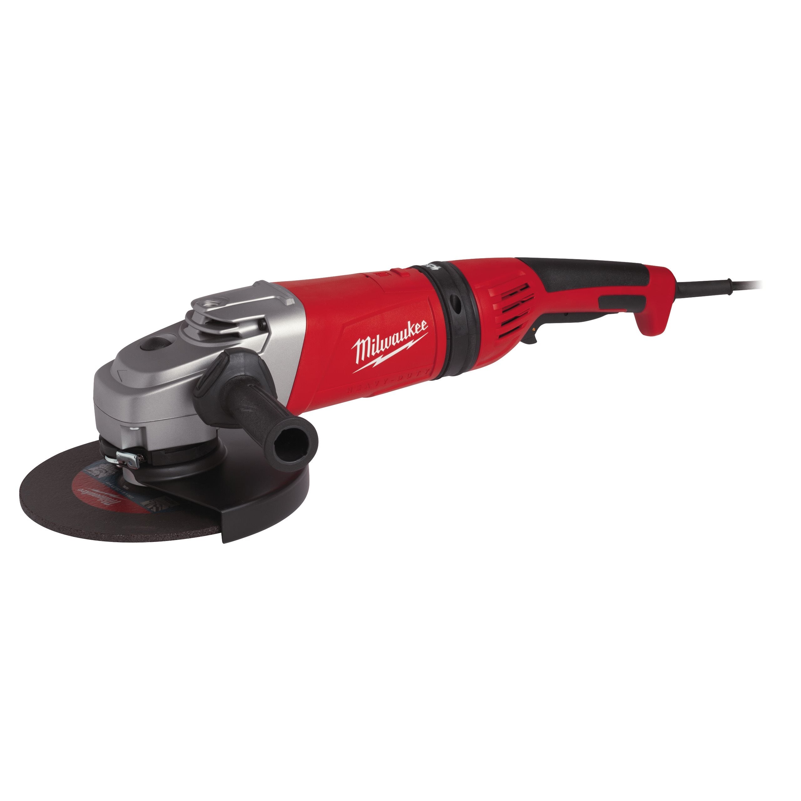 Amoladora angular de 2.400W con AVS y protección contra el retroceso