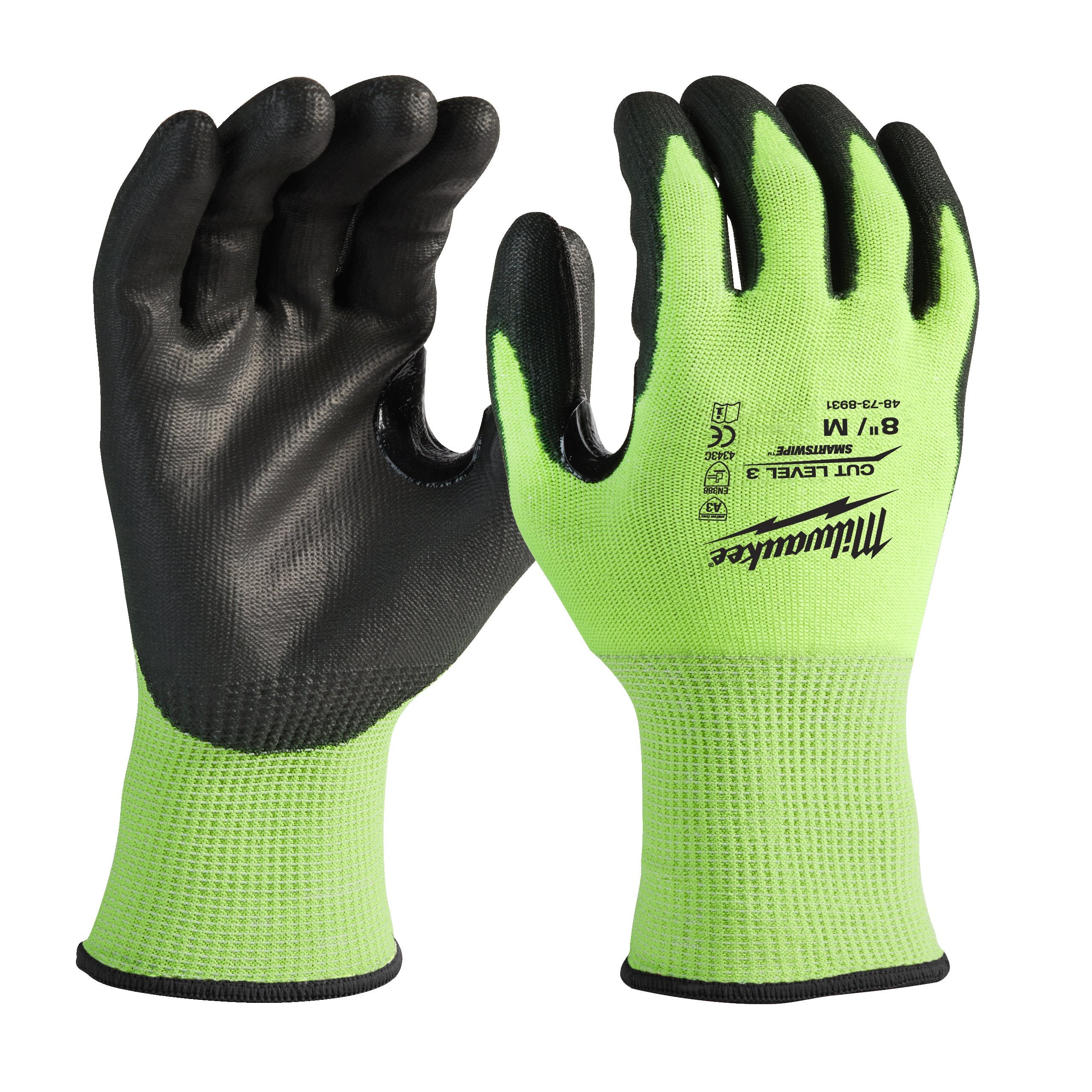 Guantes anticorte alta visibilidad Nivel C