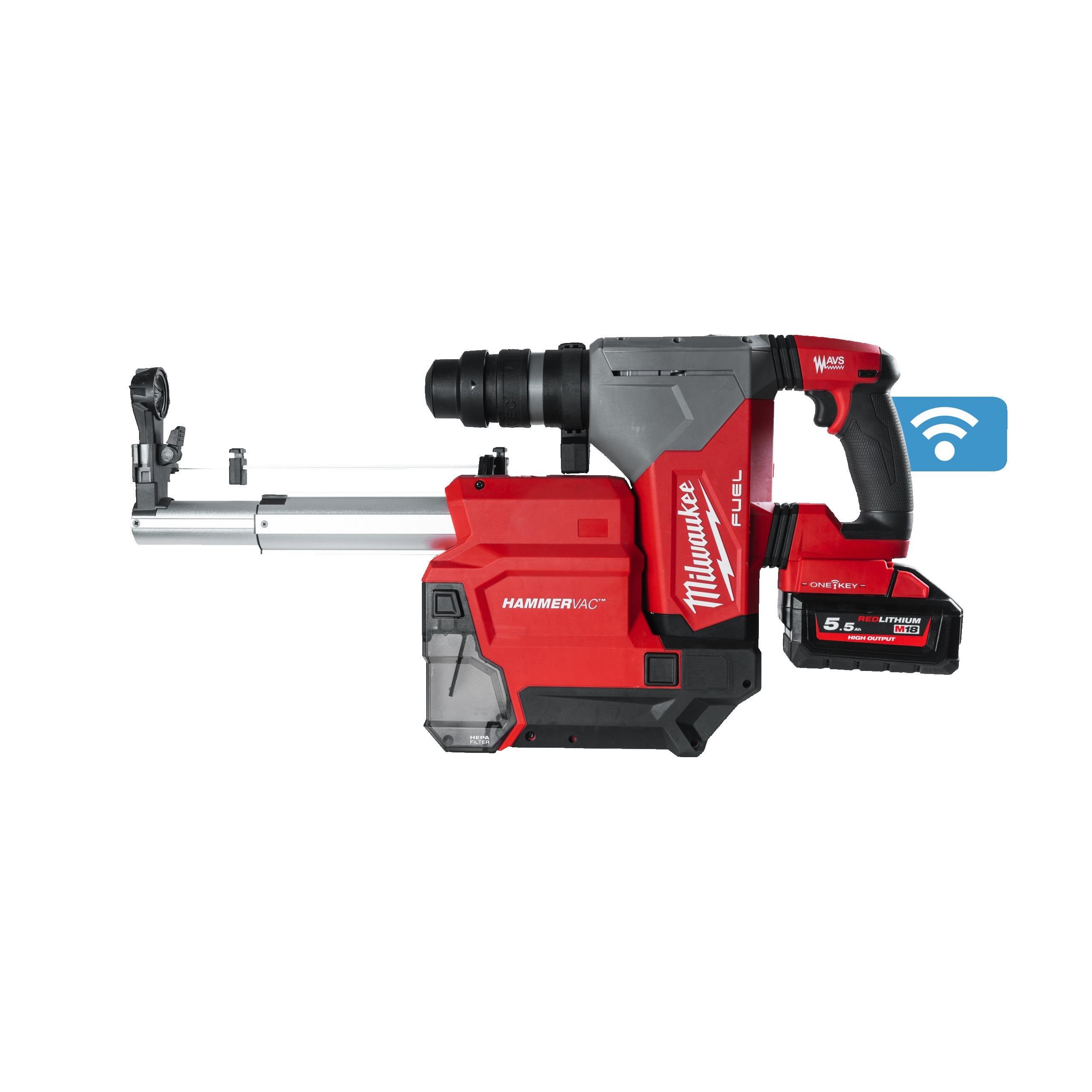 Martillo combinado SDS-Plus M18 FUEL™ con extractor de polvo